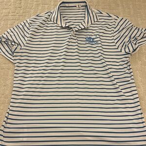 Striped Polo Shirt with Logo
